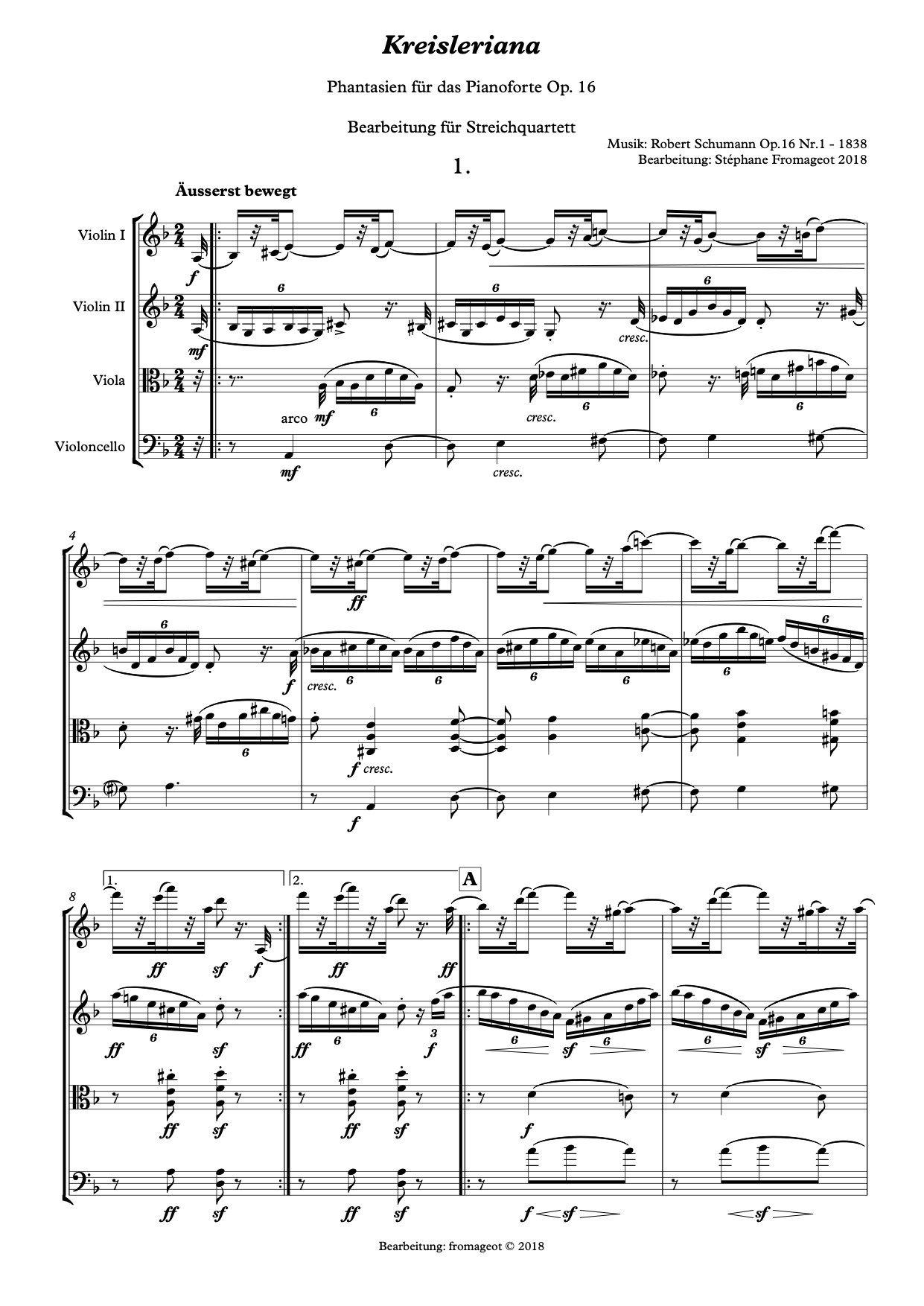 Robert Schumann : Kreisleriana Op. 16